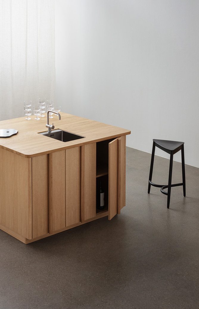 Natural Oak · Countertop in solid natural oak