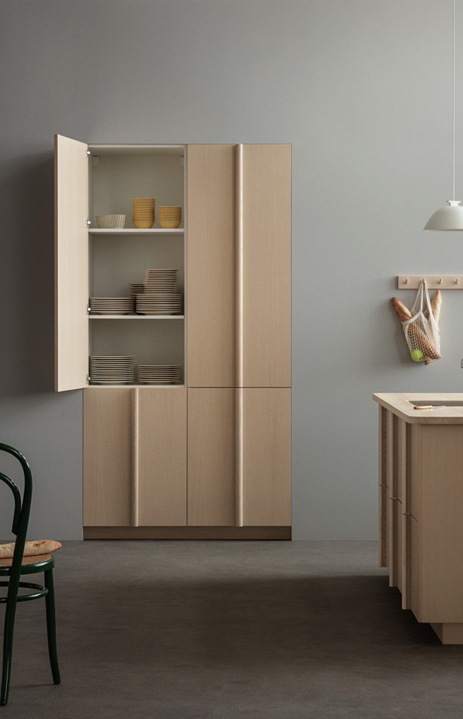 White Ash · Countertop in solid white ash